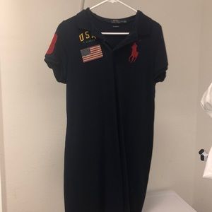 POLO navy dress. SIZE L. Worn once!